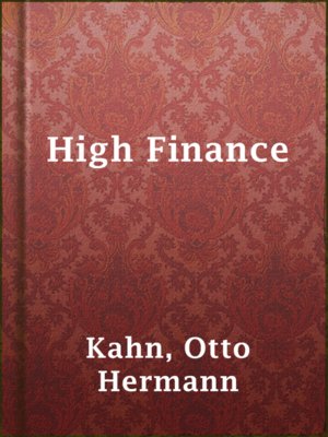 cover image of High Finance